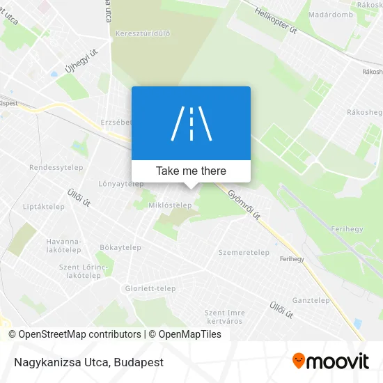 Nagykanizsa Utca map