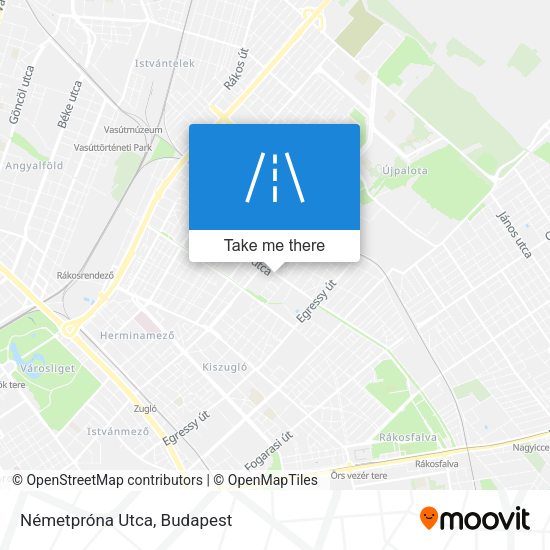 Németpróna Utca map