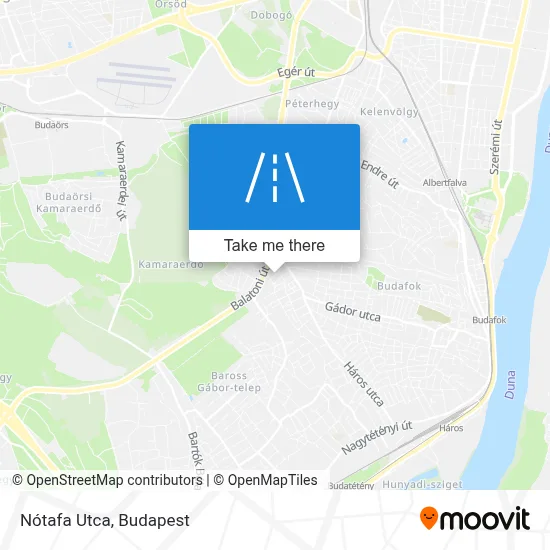 Nótafa Utca map