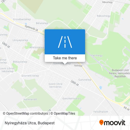 Nyíregyháza Utca map