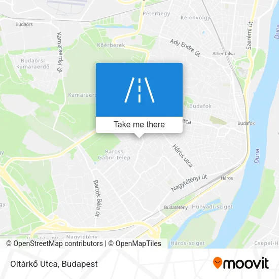 Oltárkő Utca map