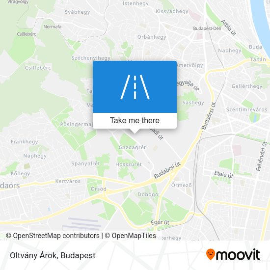 Oltvány Árok map