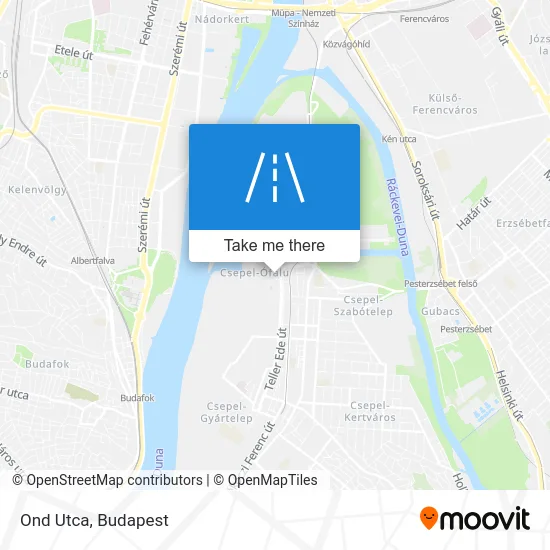Ond Utca map