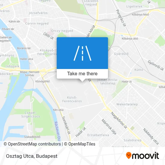 Osztag Utca map