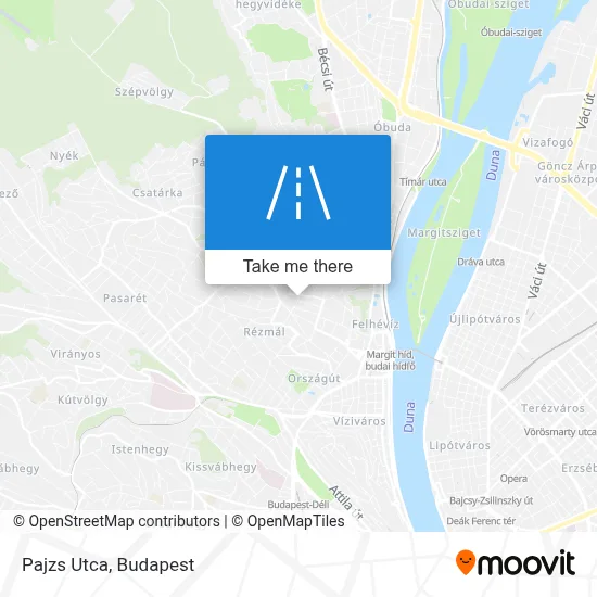 Pajzs Utca map