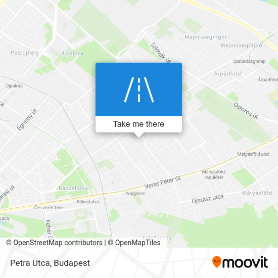 Petra Utca map