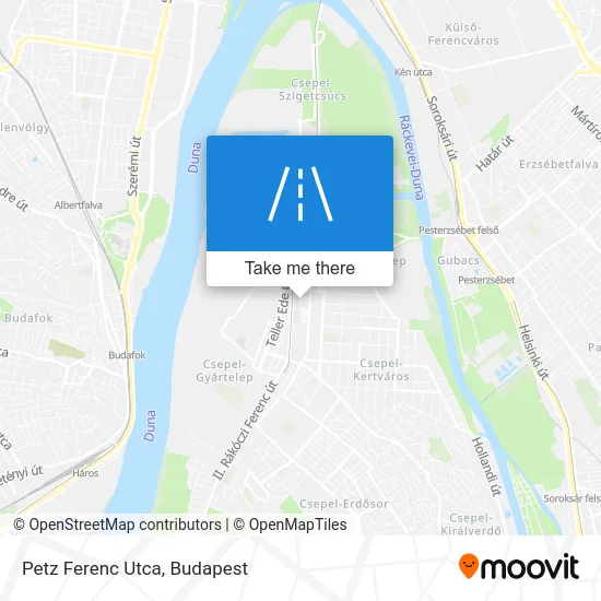 Petz Ferenc Utca map