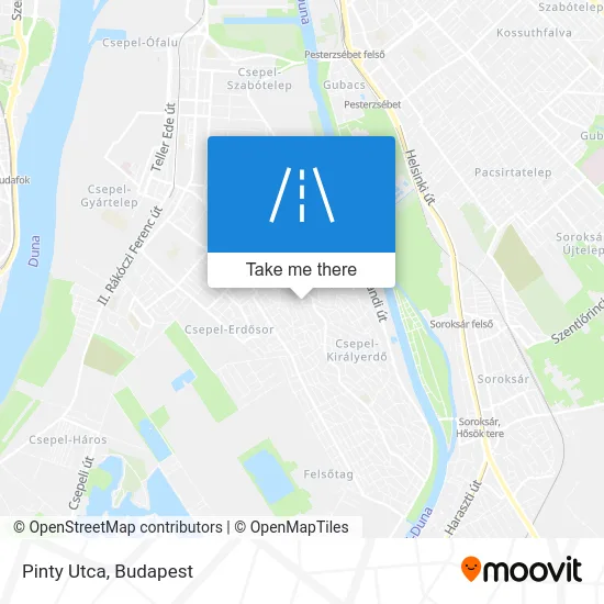 Pinty Utca map