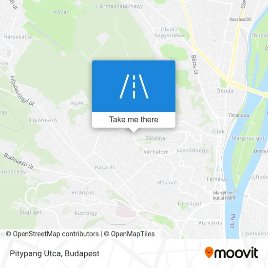 Pitypang Utca map