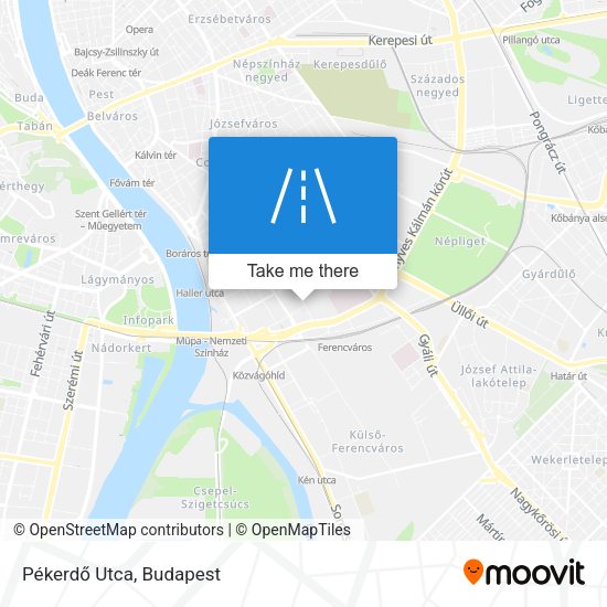 Pékerdő Utca map