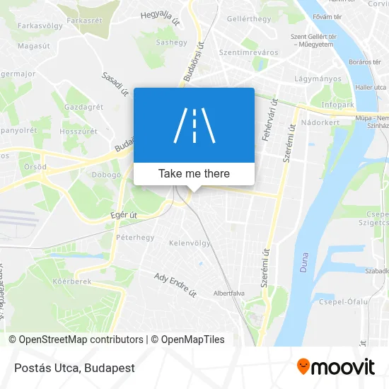 Postás Utca map