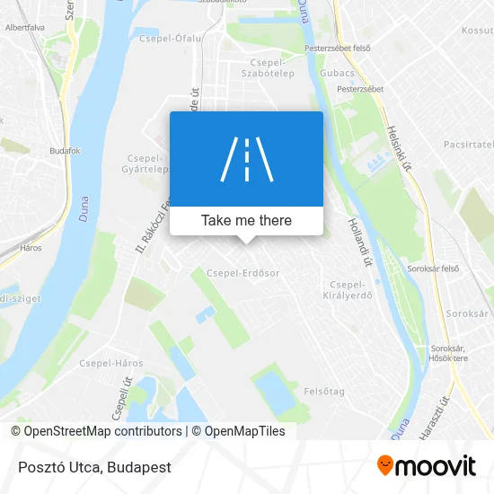 Posztó Utca map