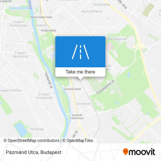 Pázmánd Utca map