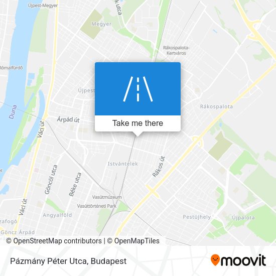 Pázmány Péter Utca map