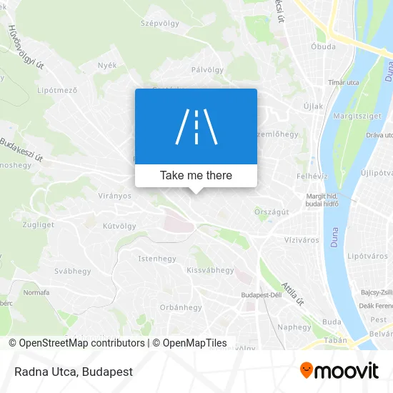 Radna Utca map
