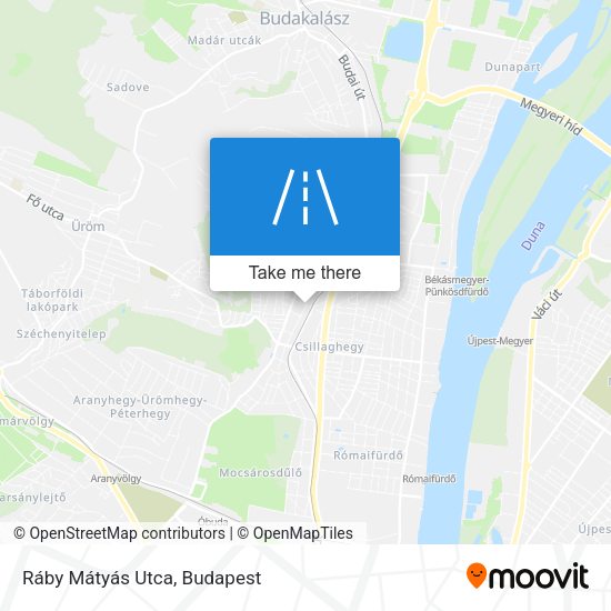Ráby Mátyás Utca map