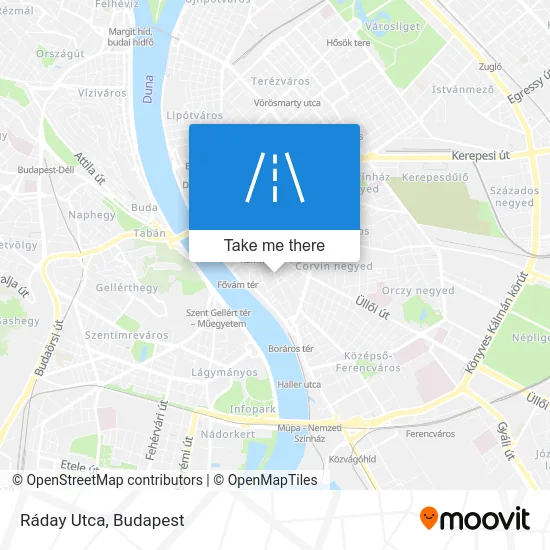 Ráday Utca map