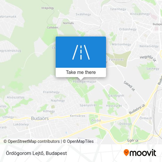 Ördögorom Lejtő map