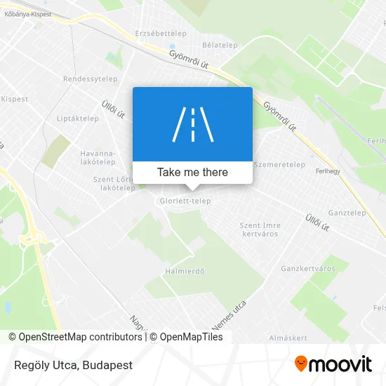 Regöly Utca map