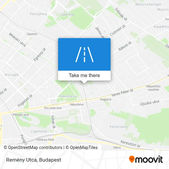 Remény Utca map