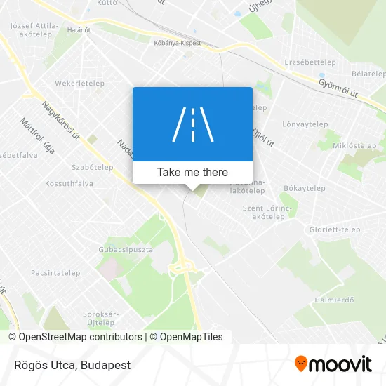 Rögös Utca map