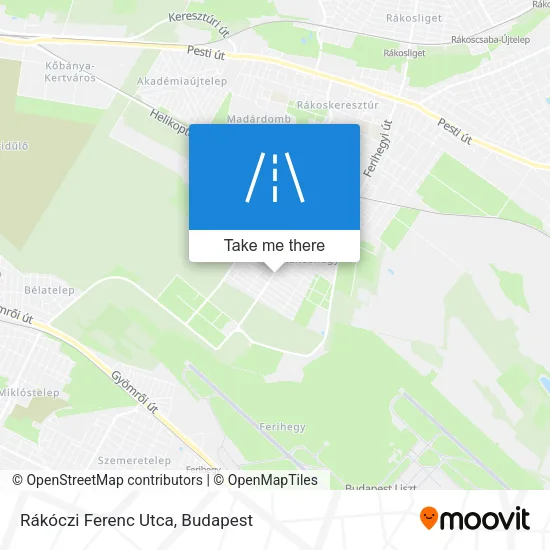 Rákóczi Ferenc Utca map