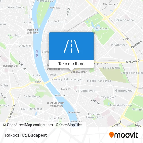 Rákóczi Út map