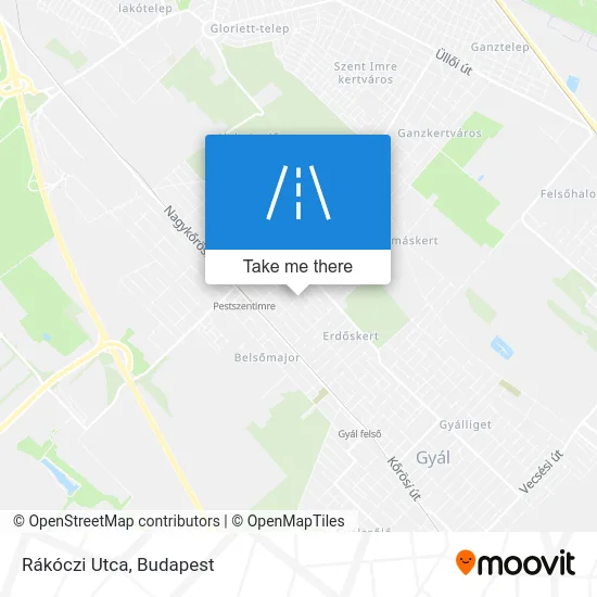 Rákóczi Utca map