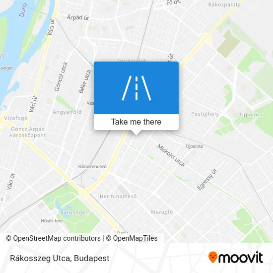 Rákosszeg Utca map