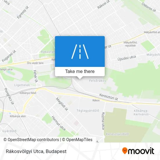 Rákosvölgyi Utca map