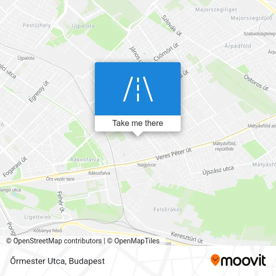 Őrmester Utca map