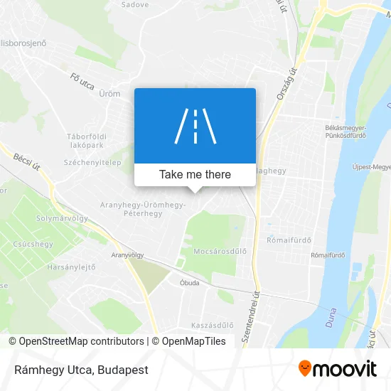 Rámhegy Utca map
