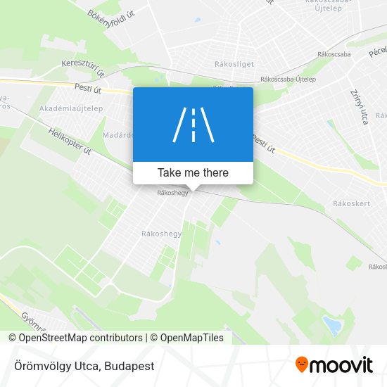 Örömvölgy Utca map