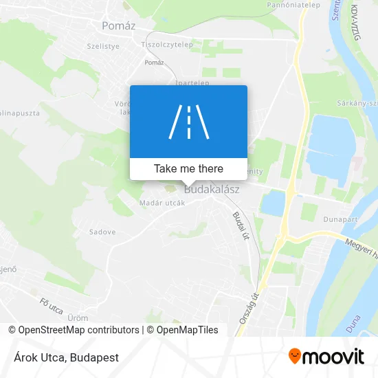 Árok Utca map