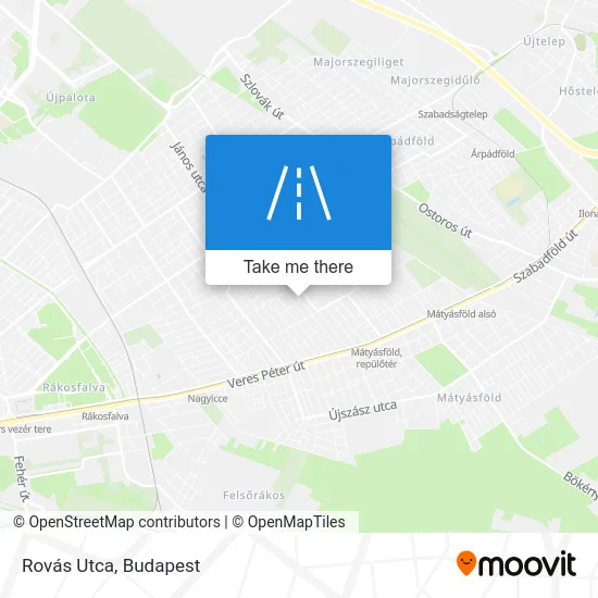 Rovás Utca map