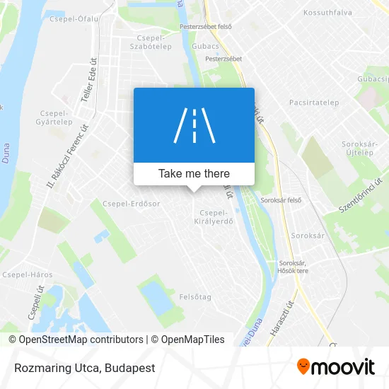 Rozmaring Utca map