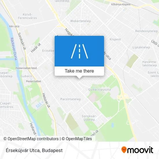 Érsekújvár Utca map