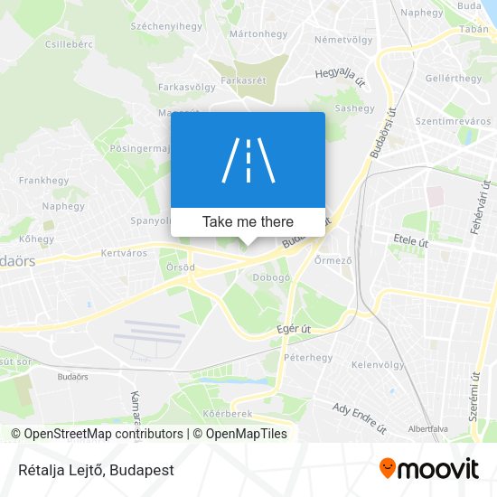 Rétalja Lejtő map