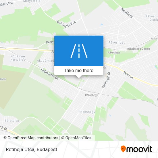 Rétihéja Utca map