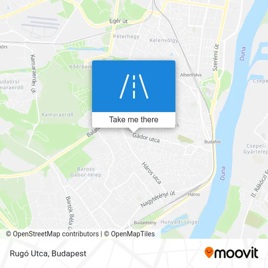 Rugó Utca map