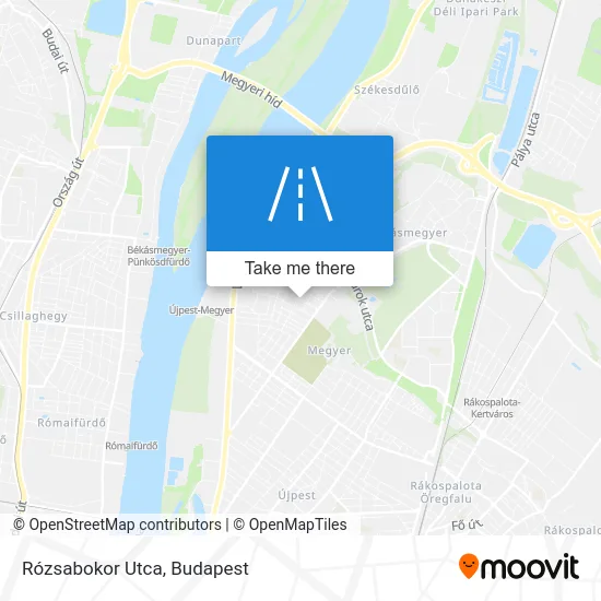 Rózsabokor Utca map