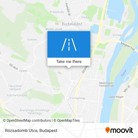 Rózsadomb Utca map