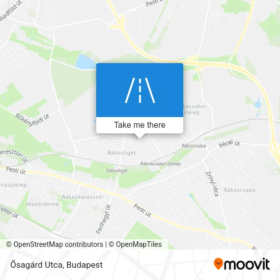 Ősagárd Utca map