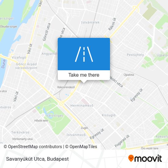 Savanyúkút Utca map