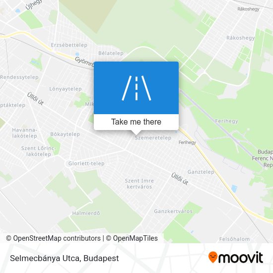 Selmecbánya Utca map