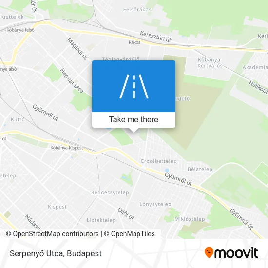 Serpenyő Utca map
