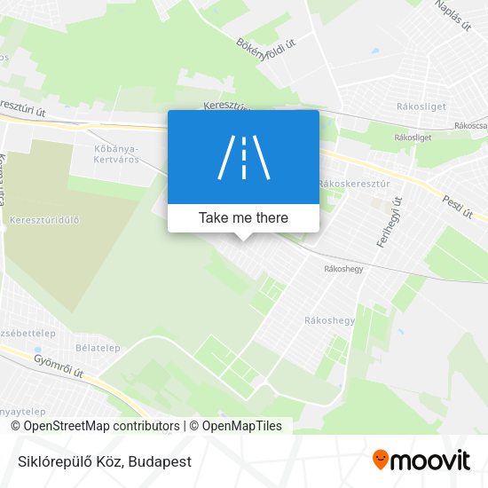 Siklórepülő Köz map