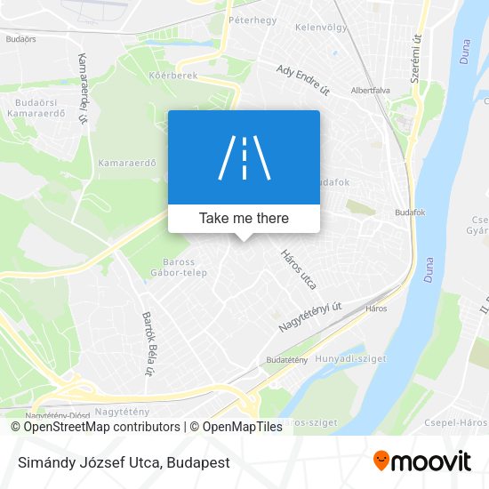 Simándy József Utca map