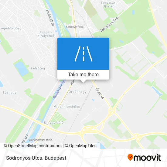Sodronyos Utca map