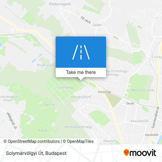 Solymárvölgyi Út map